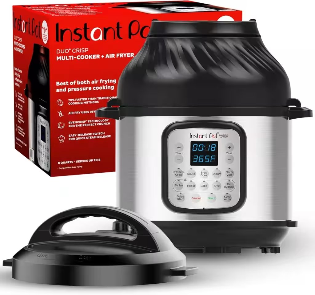 Instant Pot Duo Crisp 11-in-1 Air Fryer and Electric Pressure Cooker 8QT Review: The 32,000+-Review Amazon Hit — Worth Your Money? - Product Image