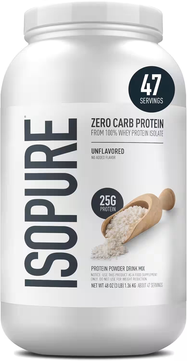 Isopure Zero Carb Whey Protein Isolate Unflavored 3lb Review