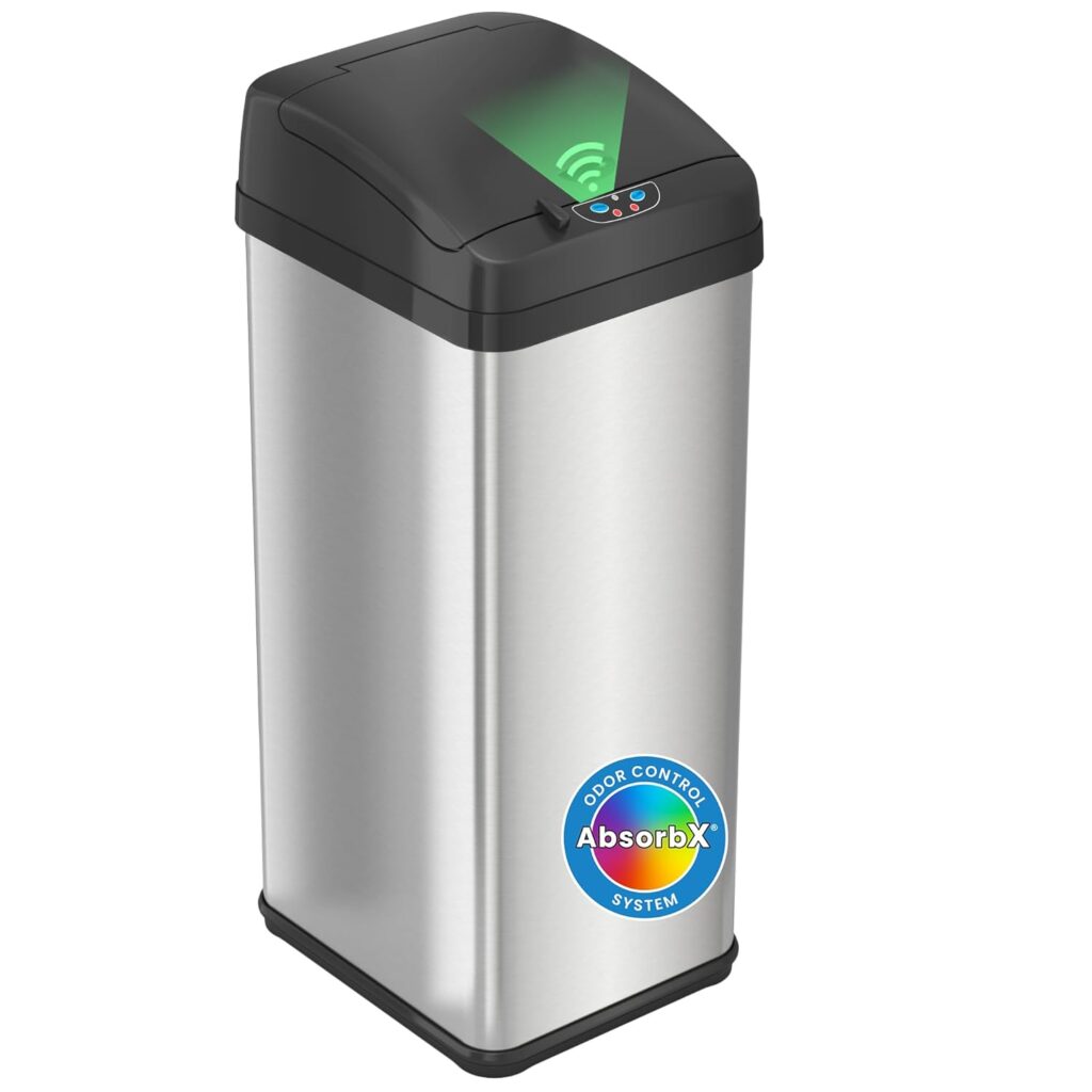 iTouchless 13 Gallon Automatic Trash Can Stainless Review: Why This 4.8-Star Amazon Best-Seller Deserves the Hype - Product Image