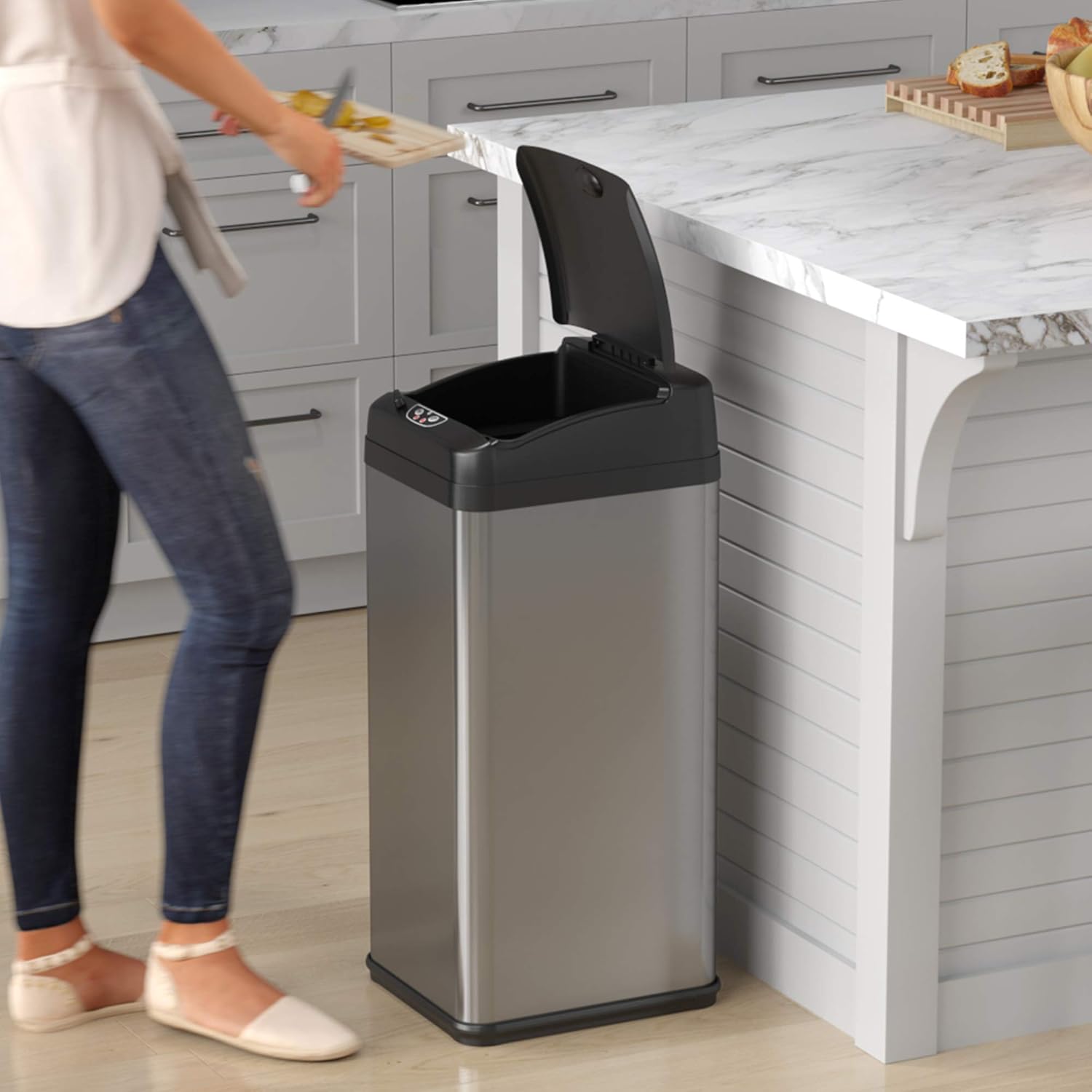 iTouchless 13 Gallon Touchless Sensor Kitchen Trash Can - Real-World Performance