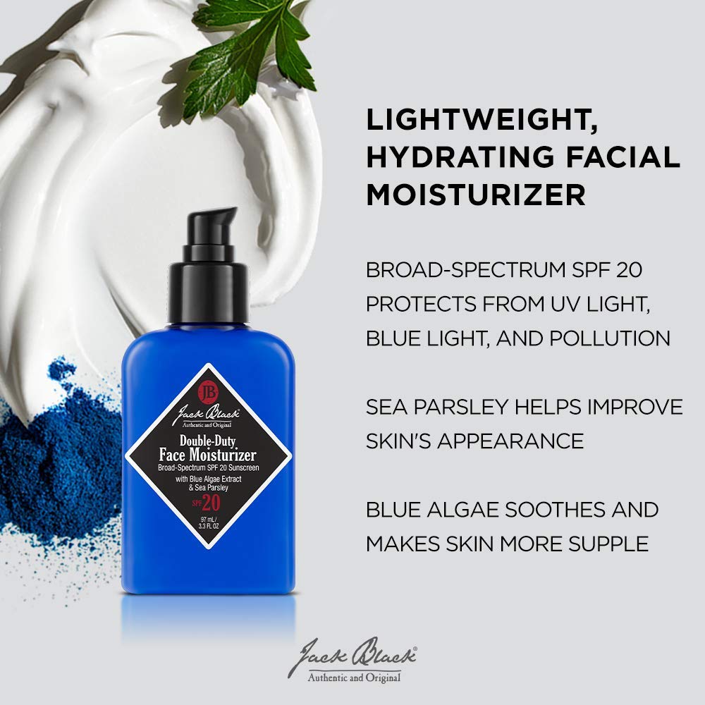 Jack Black Double-Duty Face Moisturizer SPF 20 3.3oz - Key Specifications