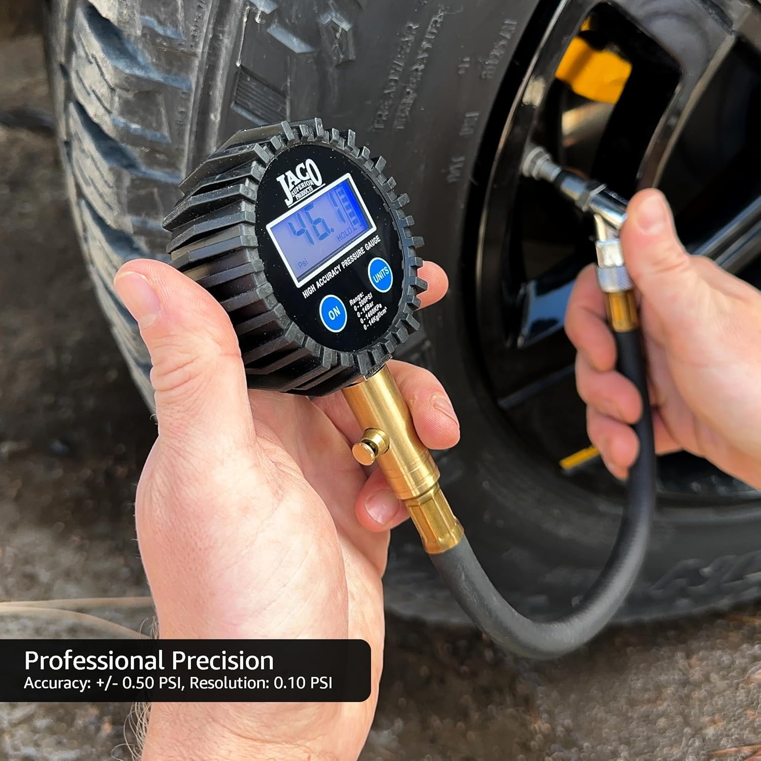 JACO ElitePro Digital Tire Pressure Gauge 100 PSI - Key Specifications