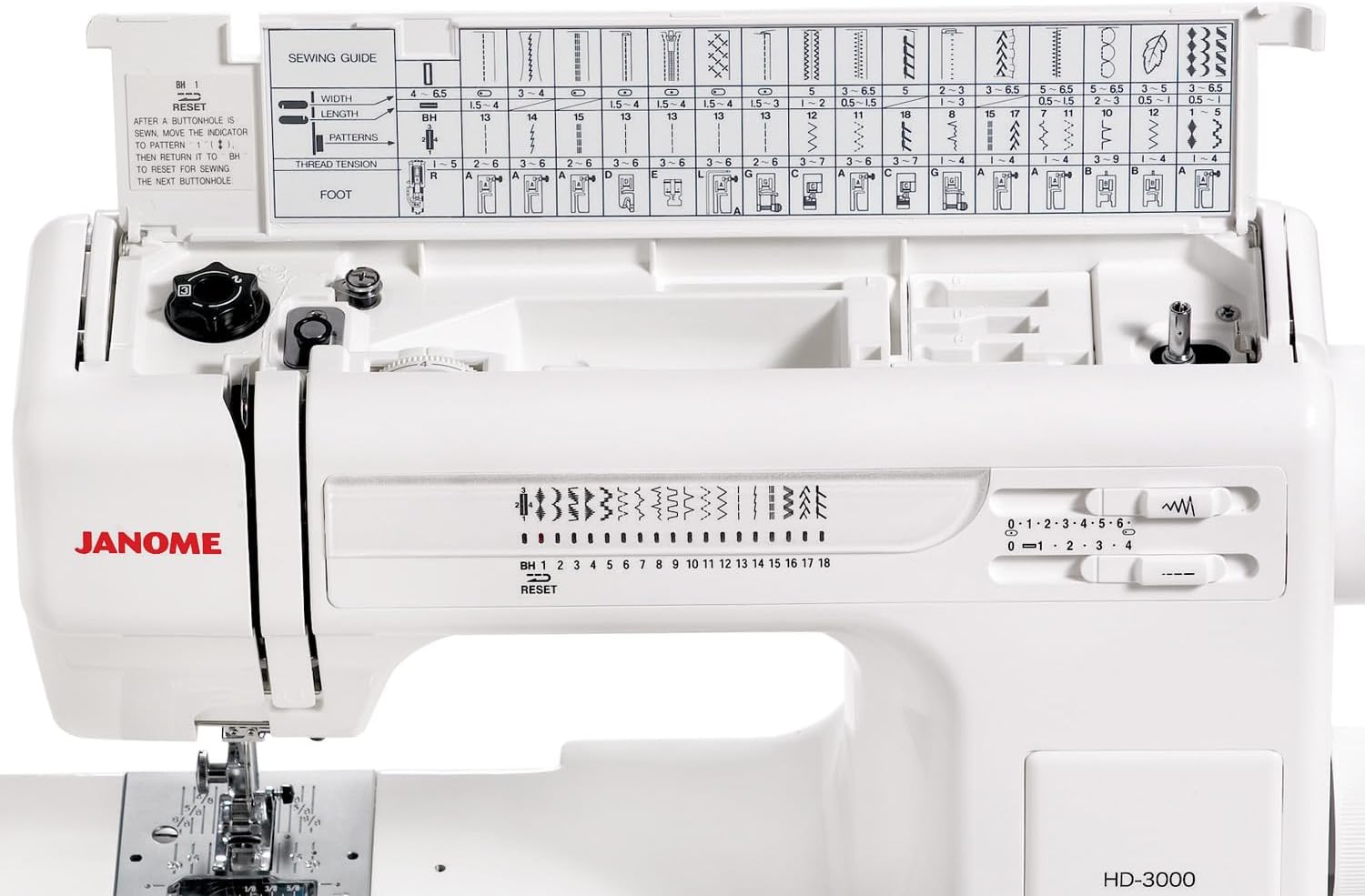 Janome HD3000 Heavy Duty Mechanical Sewing Machine - Design and Build Quality