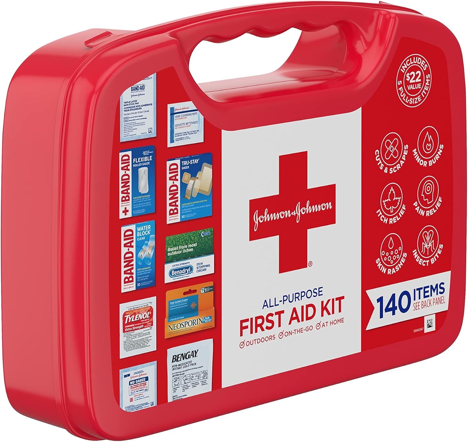 Johnson and Johnson All-Purpose First Aid Kit 140 Pieces - How It Compares