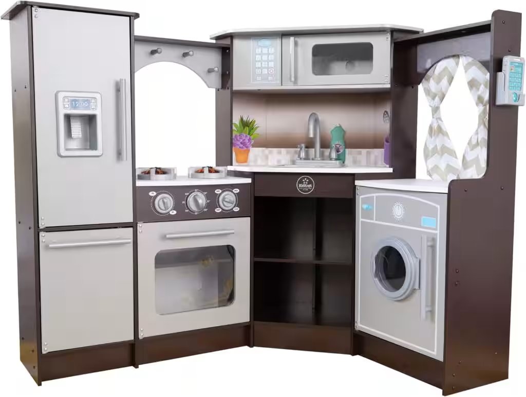 KidKraft Ultimate Corner Play Kitchen with Lights Sounds Review: Best Toys & Games Pick Under $40? - Product Image