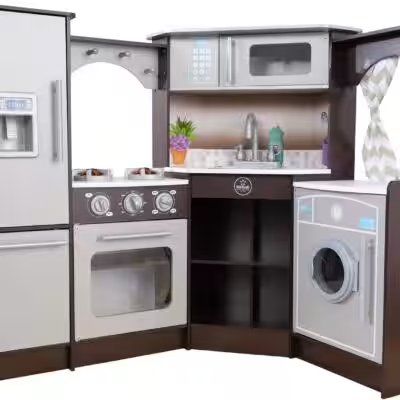 KidKraft Ultimate Corner Play Kitchen with Lights Sounds Review: Best Toys & Games Pick Under $40? - Product Image