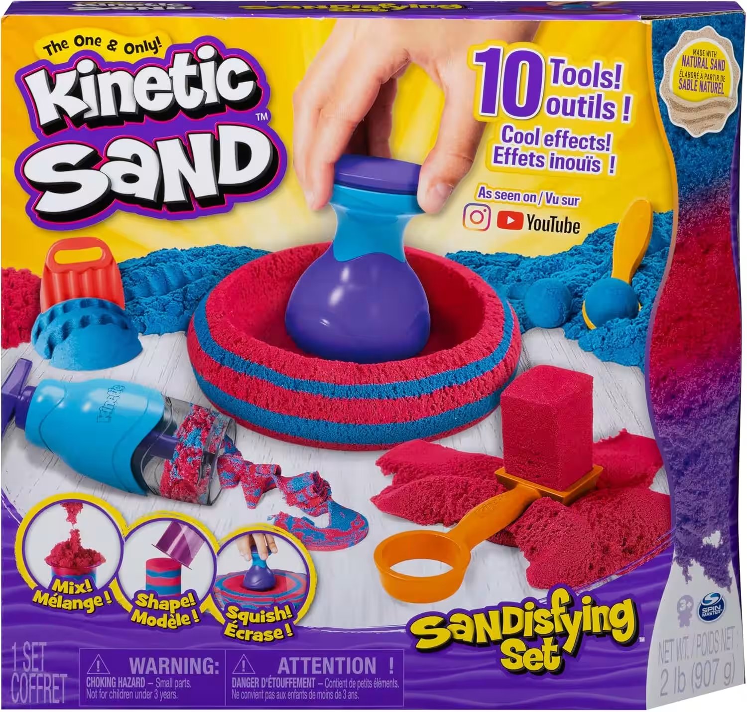 Kinetic Sand Sandisfying Set with 2lbs of Sand and 10 Tools Review