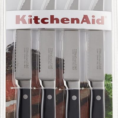 KitchenAid Classic Forged Triple Rivet Steak Knives 4 Pack Review: Best Kitchen & Dining Pick Under $75? - Product Image