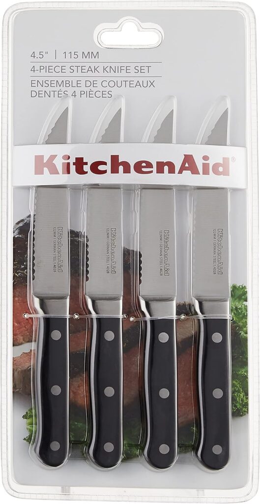 KitchenAid Classic Forged Triple Rivet Steak Knives 4 Pack Review: Best Kitchen & Dining Pick Under $75? - Product Image
