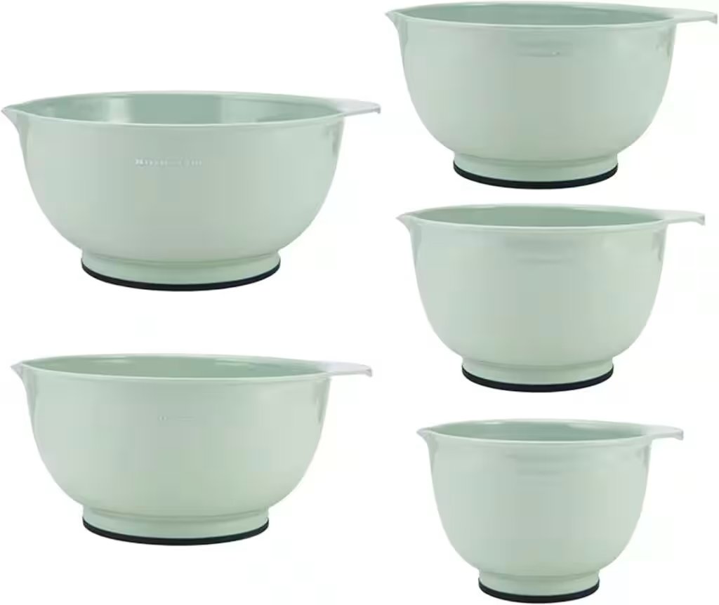 KitchenAid Stainless Steel Mixing Bowl Set 5 Piece Review: Is This Top-Rated Amazon Pick Worth $45? - Product Image
