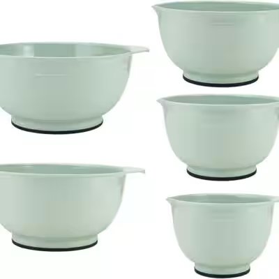 KitchenAid Stainless Steel Mixing Bowl Set 5 Piece Review: Is This Top-Rated Amazon Pick Worth $45? - Product Image