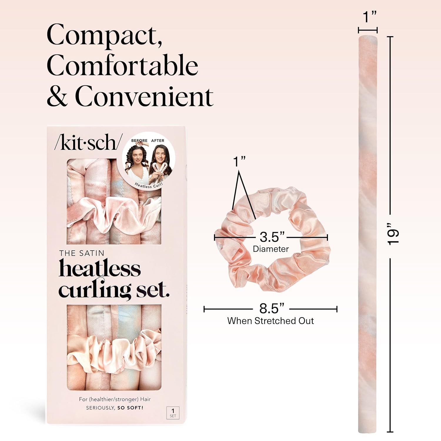 Kitsch Satin Heatless Curling Set - Performance Testing