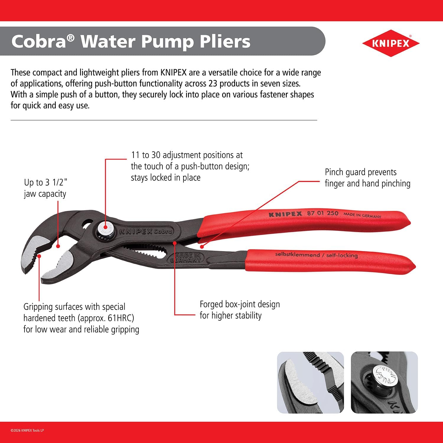 Knipex Tools Cobra Water Pump Pliers 10 Inch - Real-World Performance