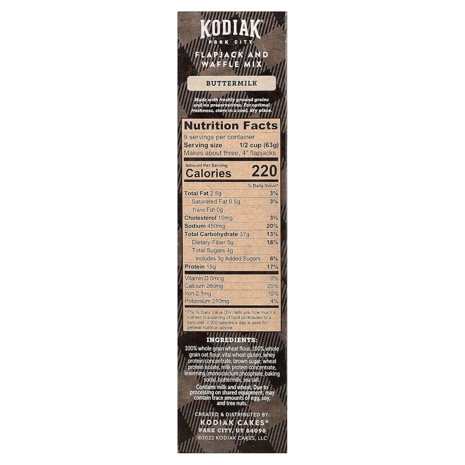 Kodiak Cakes Power Cakes Flapjack Waffle Mix 20oz - Design and Build Quality