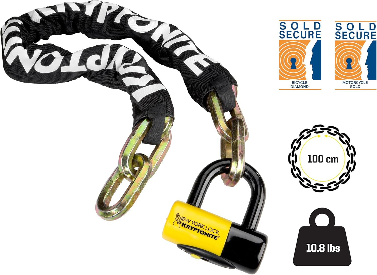 Kryptonite New York Fahgettaboudit Chain 1410 - Key Specifications