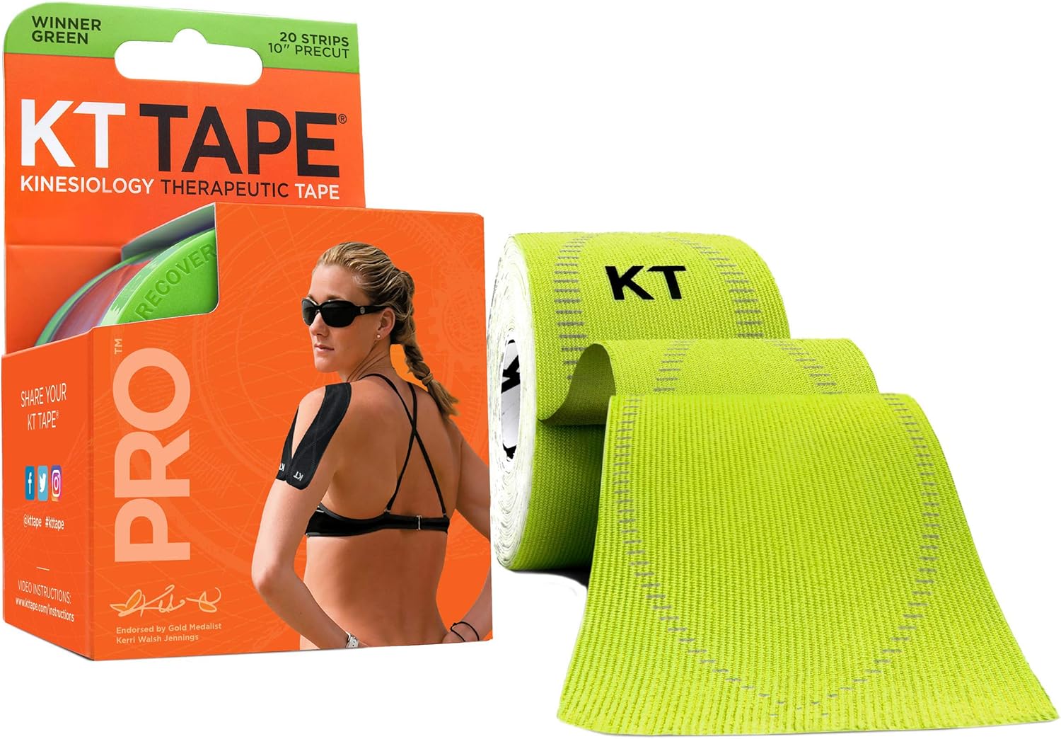 KT Tape Pro Kinesiology Athletic Tape 20 Strips Review