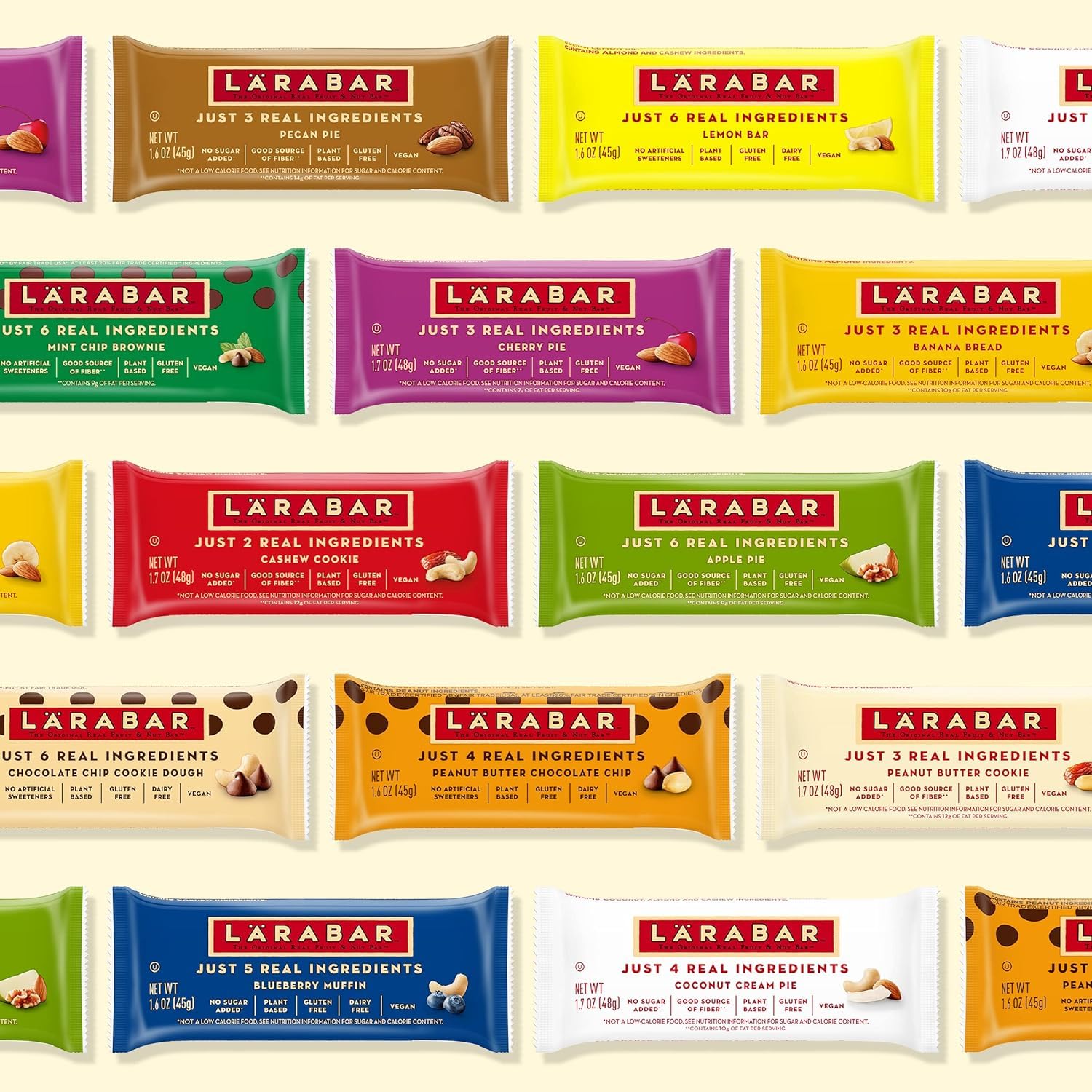 Larabar Fruit Nut Bar Variety Pack 16 Count - How It Compares