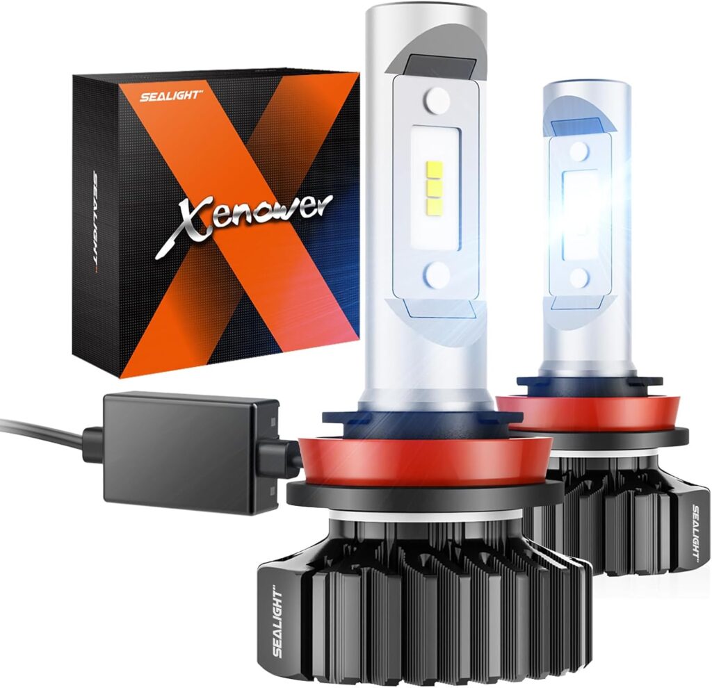 LED Headlight Bulbs H11 6000K White SEALIGHT Review: We Tested the Amazon Bestseller So You Don't Have To - Product Image