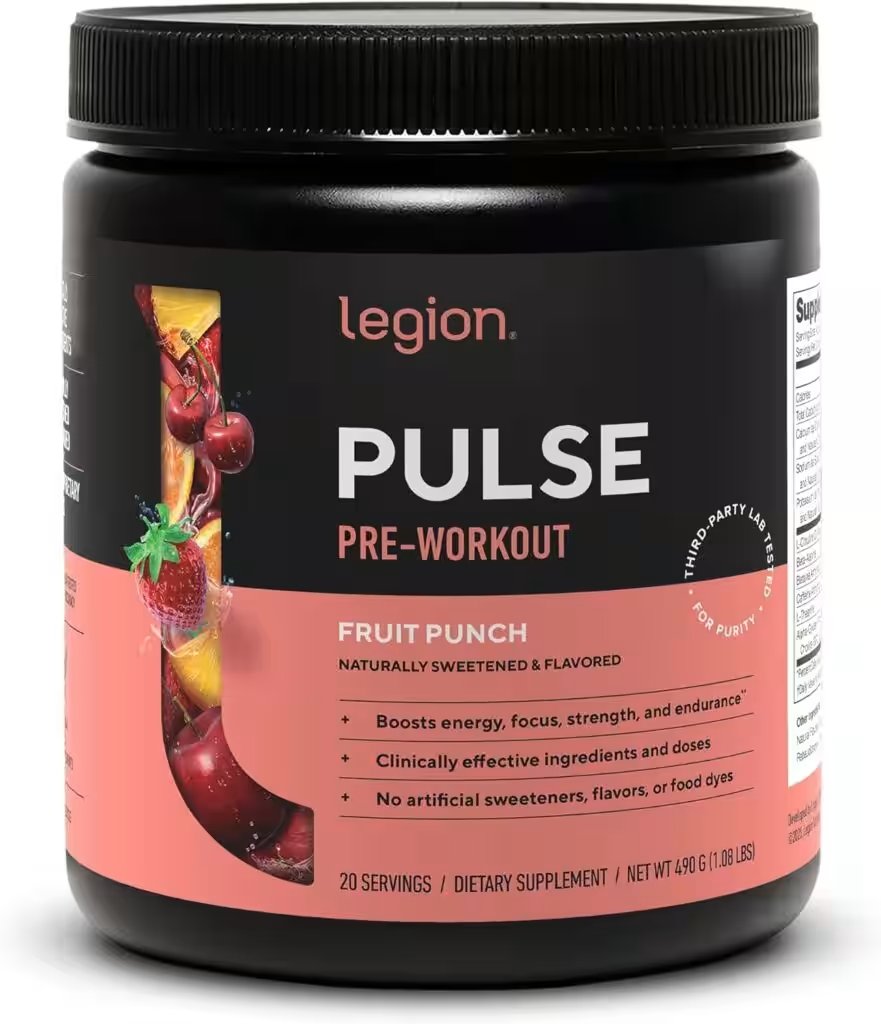 Legion Pulse Pre Workout Supplement Fruit Punch 21 Srv Review: Is This Top-Rated Amazon Pick Worth $10? - Product Image