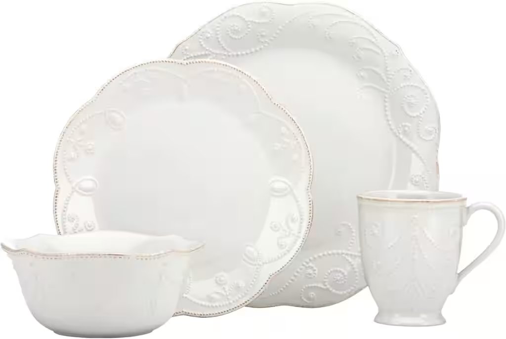 Lenox French Perle White 4-Piece Place Setting Review: Why This 4.4-Star Amazon Best-Seller Deserves the Hype - Product Image