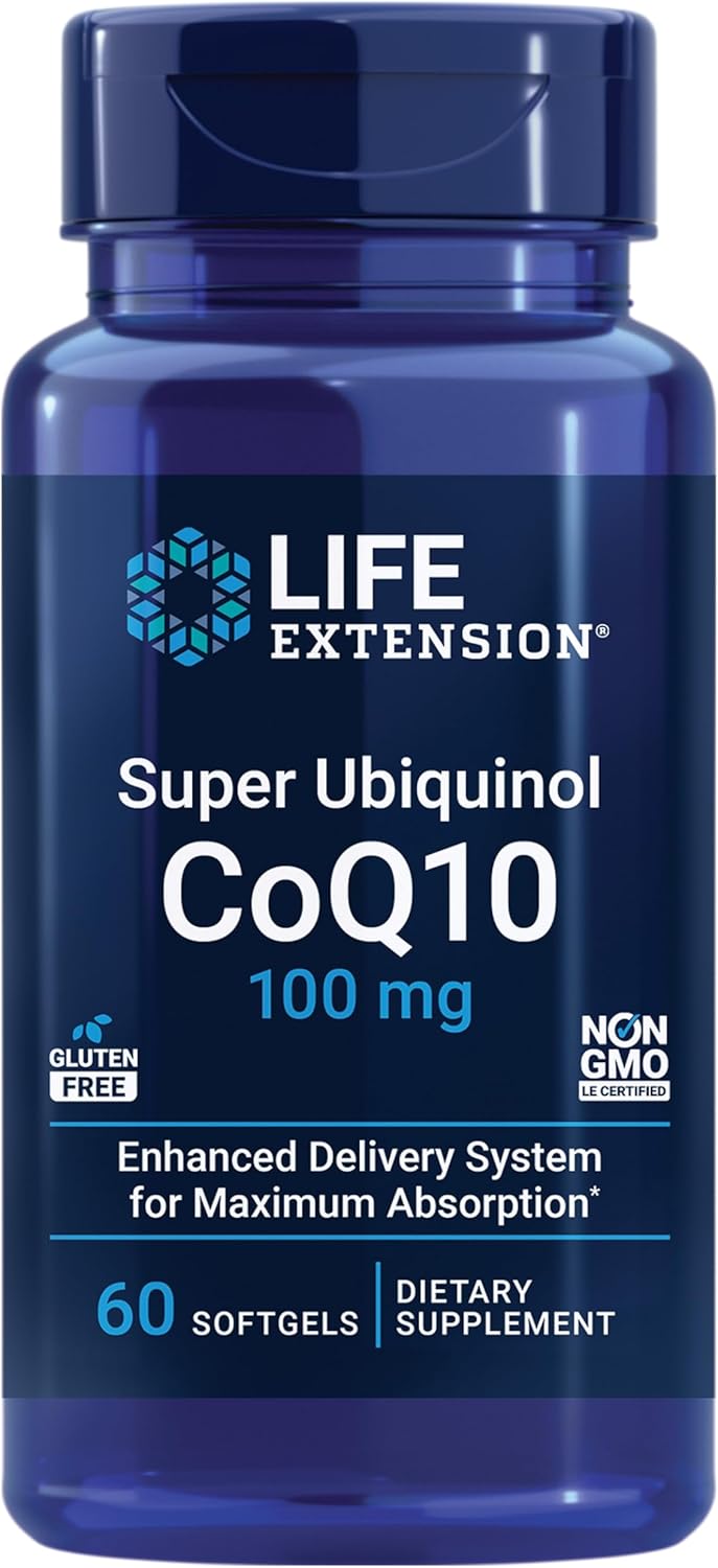 Life Extension Super Ubiquinol CoQ10 100mg 60 Softgels Review