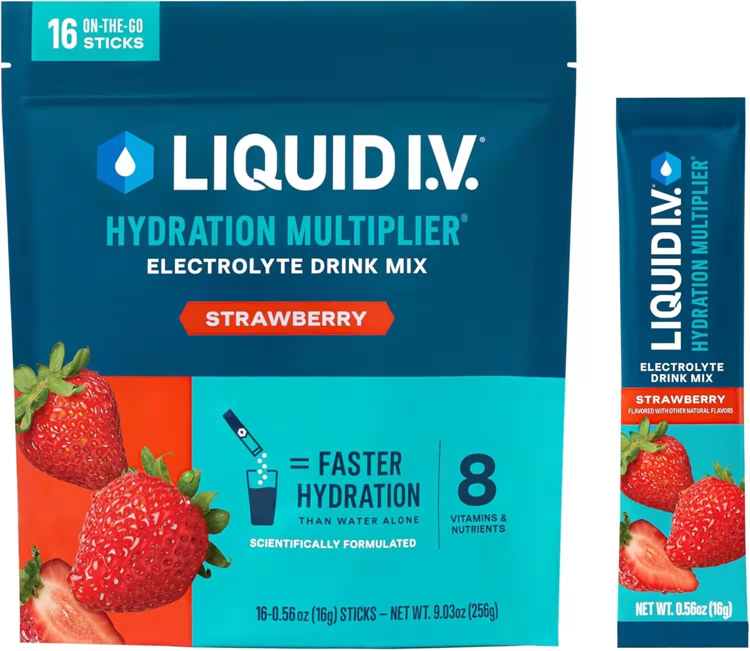 Liquid IV Hydration Multiplier Electrolyte Drink Mix 16 Pack Review