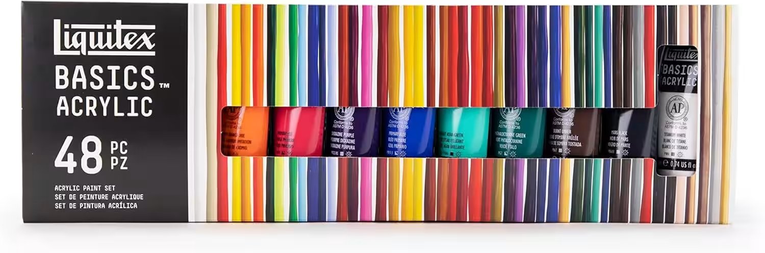 Liquitex BASICS Acrylic Paint Set 48 Tubes Review