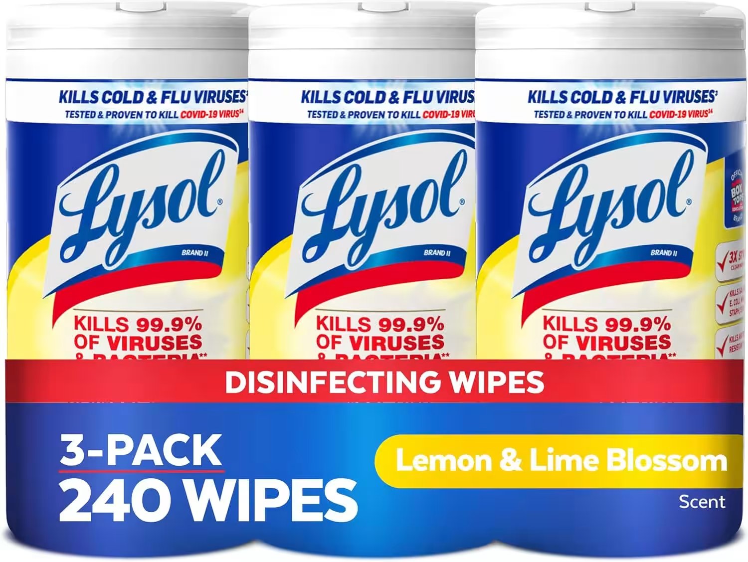 Lysol Disinfecting Wipes 80 Count Lemon Lime Blossom Review