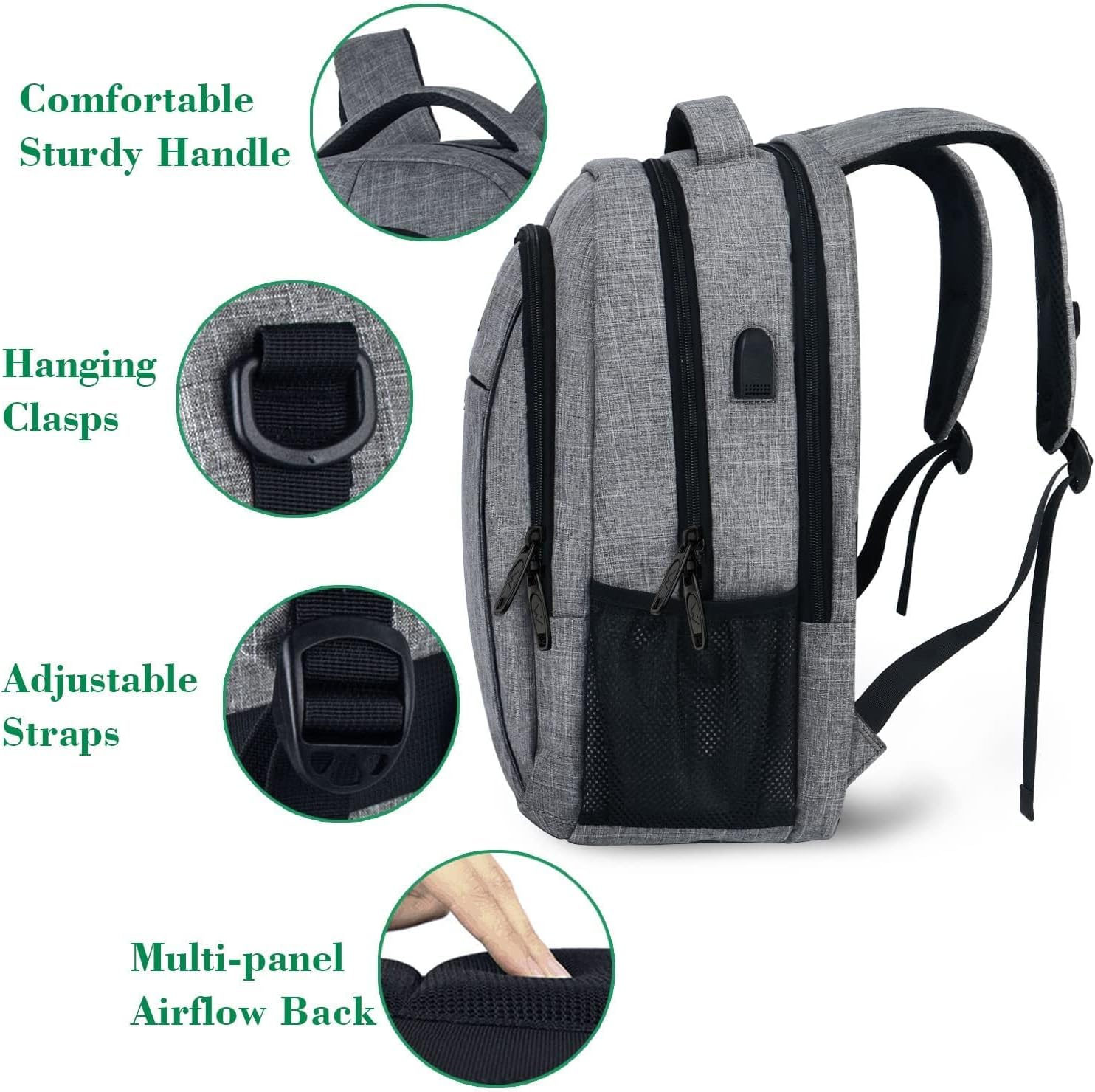 MATEIN Travel Laptop Backpack with USB Charging Port - How It Compares