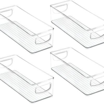 mDesign Plastic Stackable Kitchen Pantry Organizer Bin 4 Pack Review: Why This 4.7-Star Amazon Best-Seller Deserves the Hype - Product Image