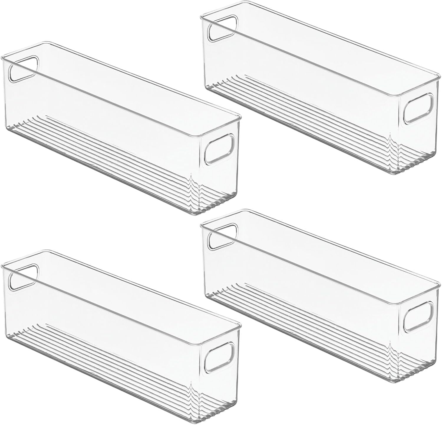 mDesign Plastic Stackable Kitchen Pantry Organizer Bin 4 Pack - How It Compares