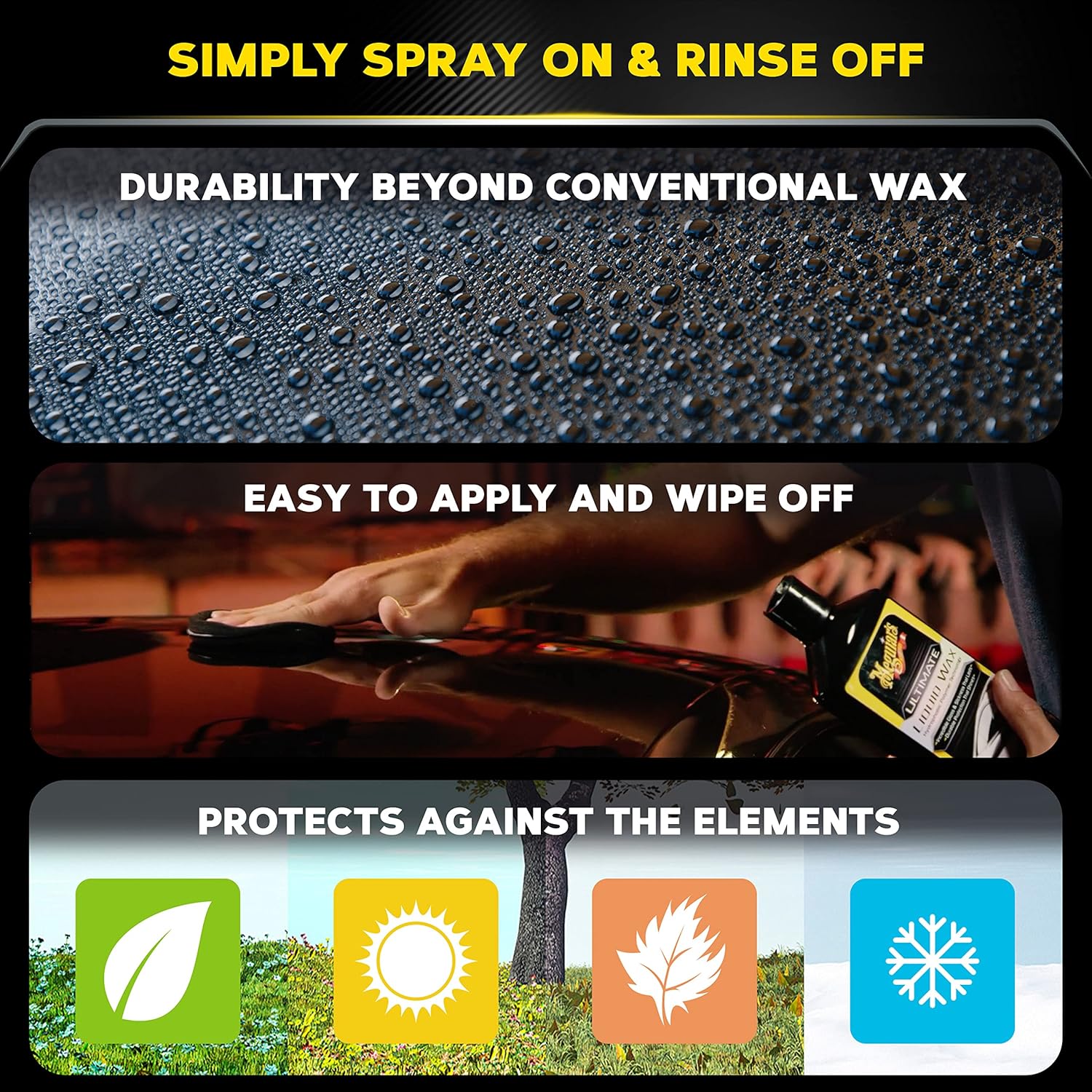 Meguiars Ultimate Liquid Wax Long-Lasting Protection 16oz - Design and Build Quality