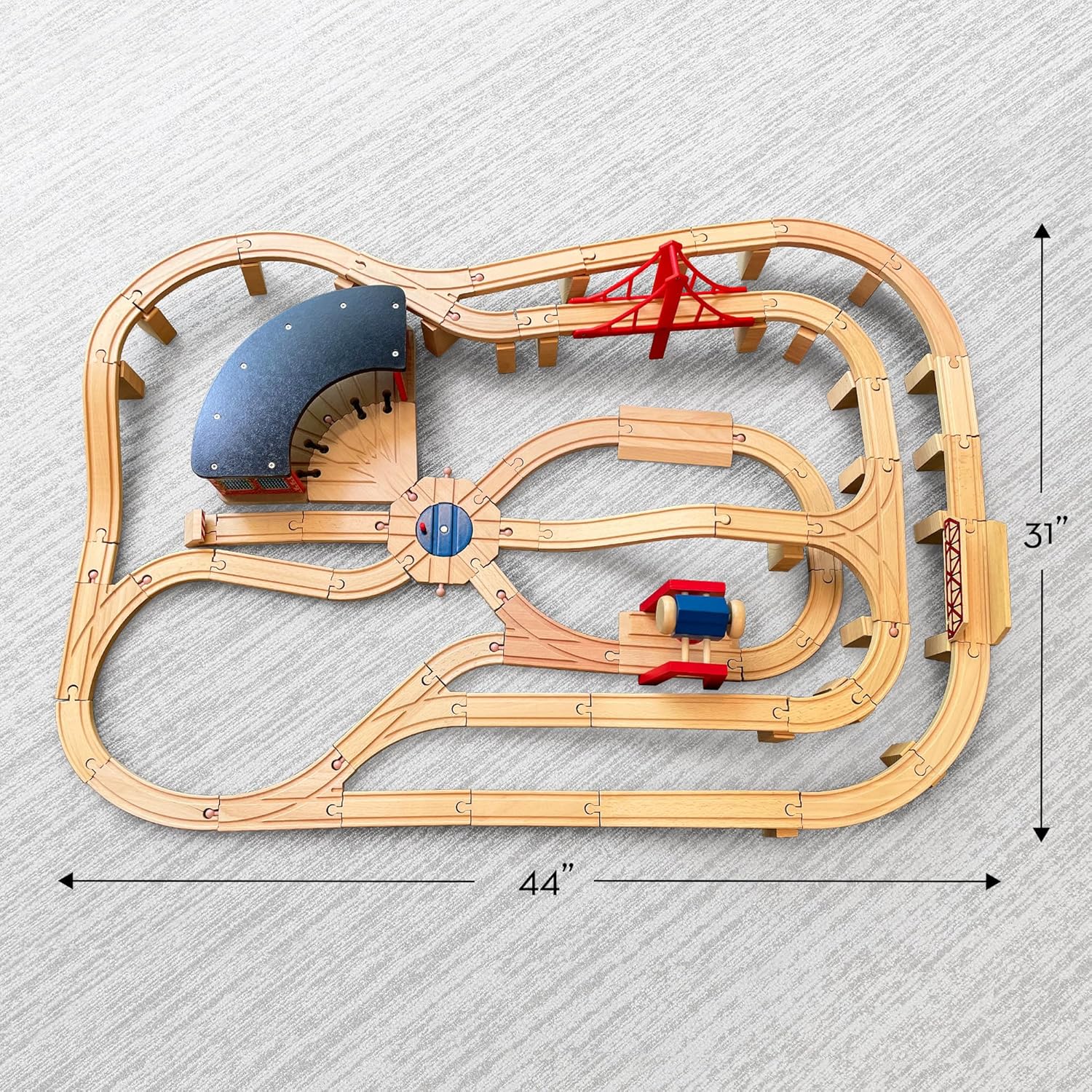 Melissa and Doug Deluxe Wooden Railway Set 130 Pieces - Is It Worth the Price?