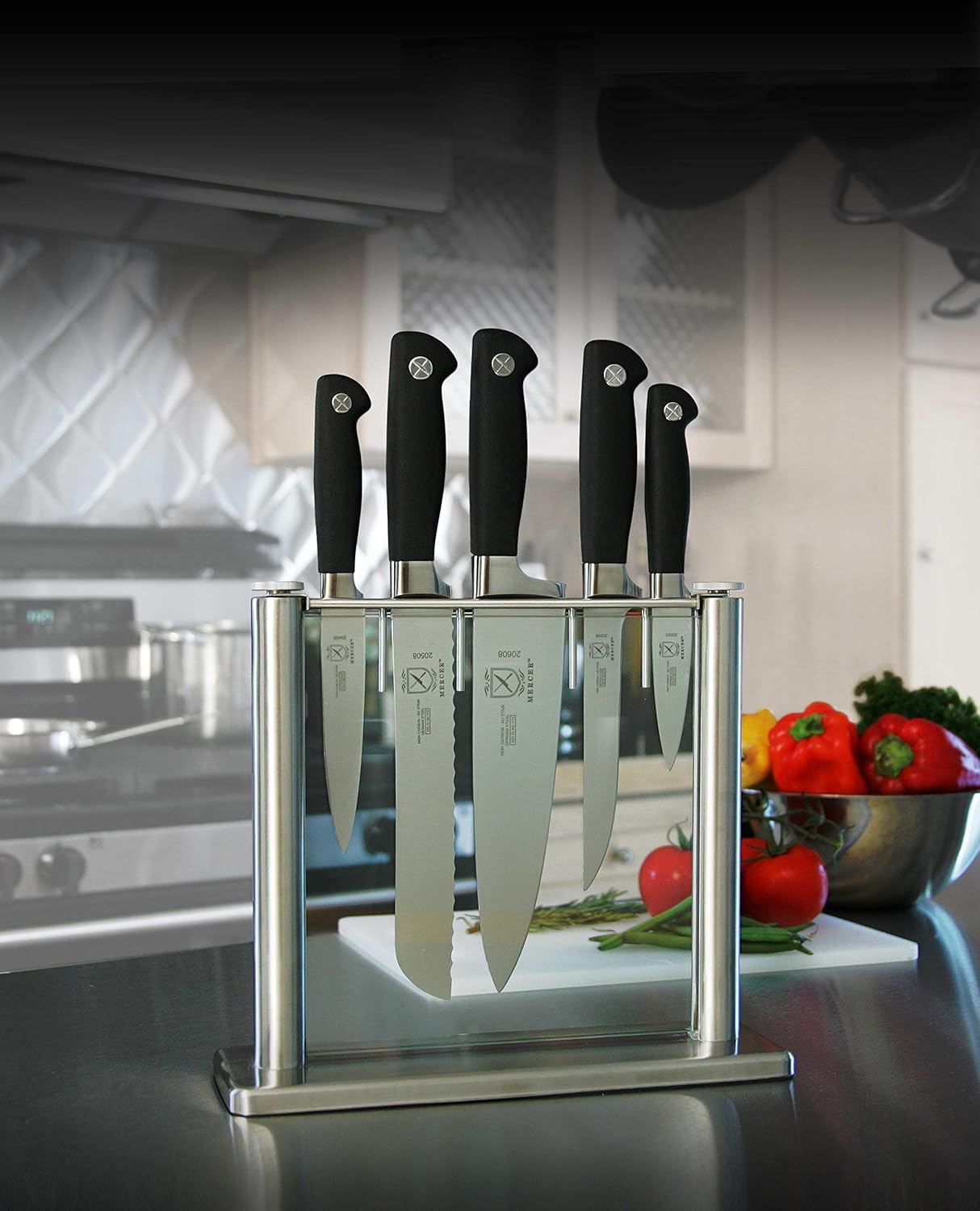 Mercer Culinary Genesis 6-Piece Forged Knife Block Set - Key Specifications
