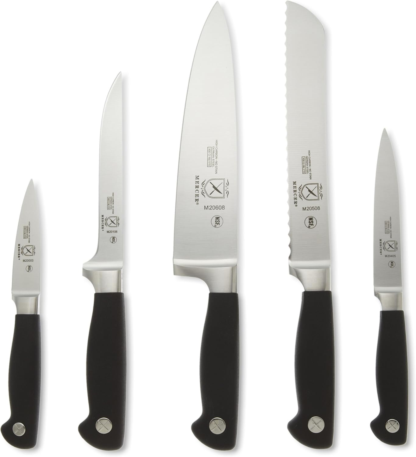 Mercer Culinary Genesis 6-Piece Forged Knife Block Set - Design and Build Quality