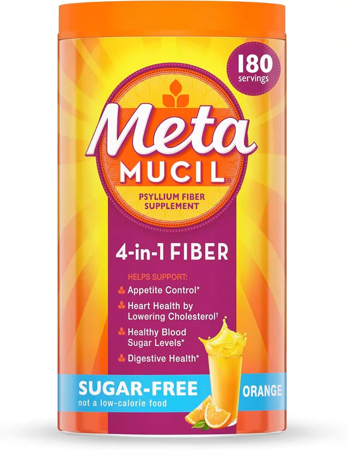 Metamucil Sugar-Free Fiber Supplement Orange 180 Servings Review