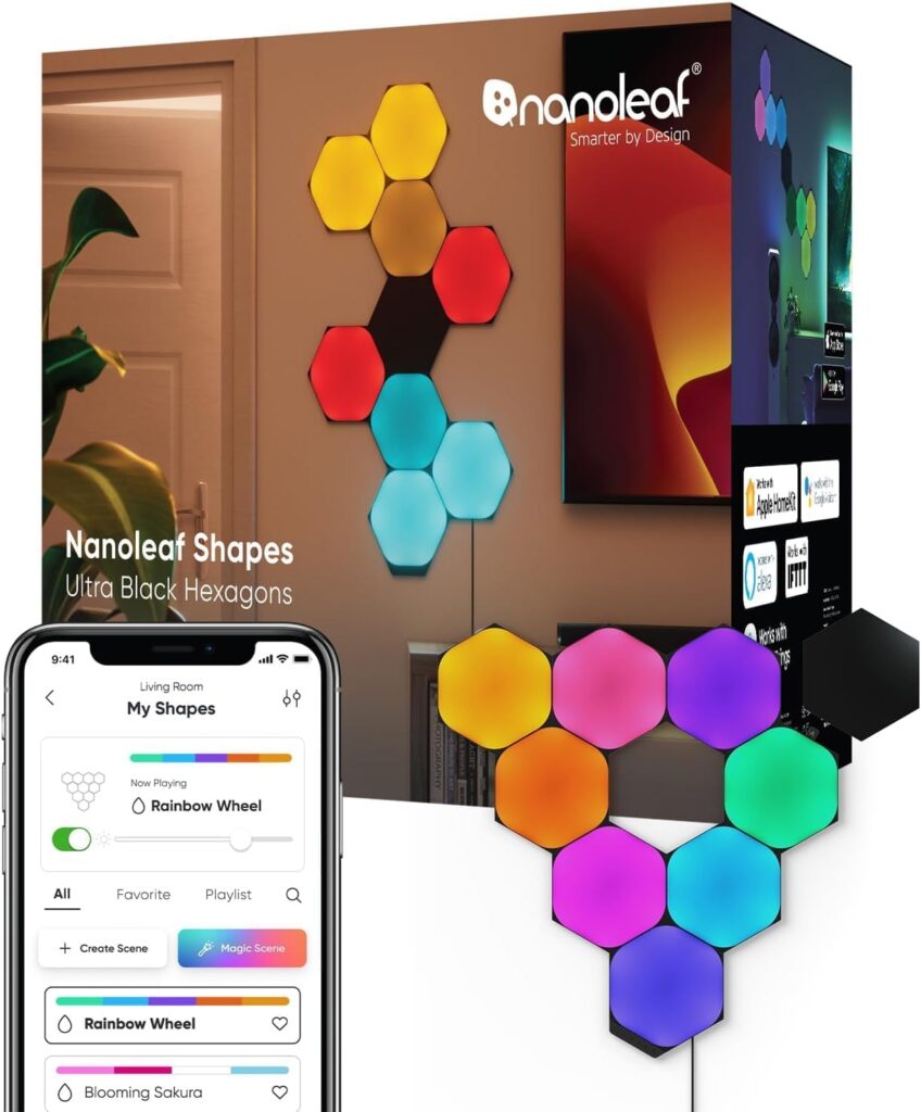 Nanoleaf Shapes Hexagons Smarter Kit 9 Panels Review: We Tested the Amazon Bestseller So You Don't Have To - Product Image