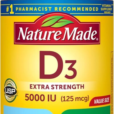 Nature Made Extra Strength Vitamin D3 5000 IU 180 Softgels Review 2026: Is the Amazon Bestseller Worth the Hype? - Product Image