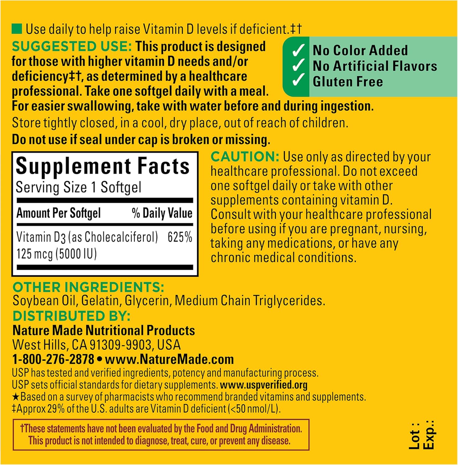 Nature Made Extra Strength Vitamin D3 5000 IU 180 Softgels - Is It Worth the Price?