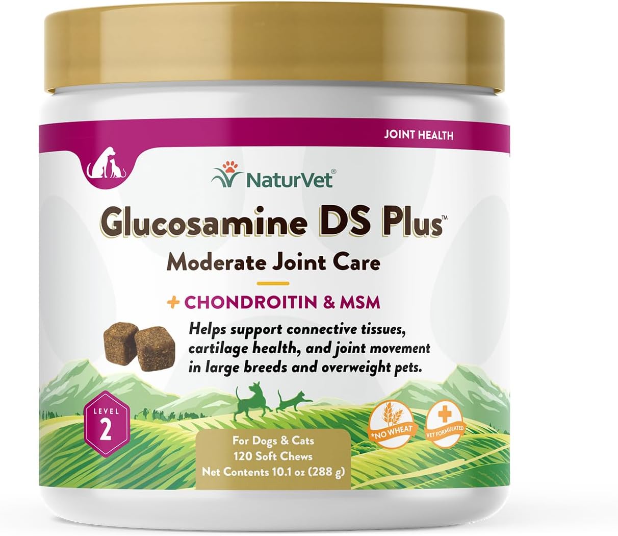 NaturVet Glucosamine DS Plus Level 2 Joint Support 120 Chews Review