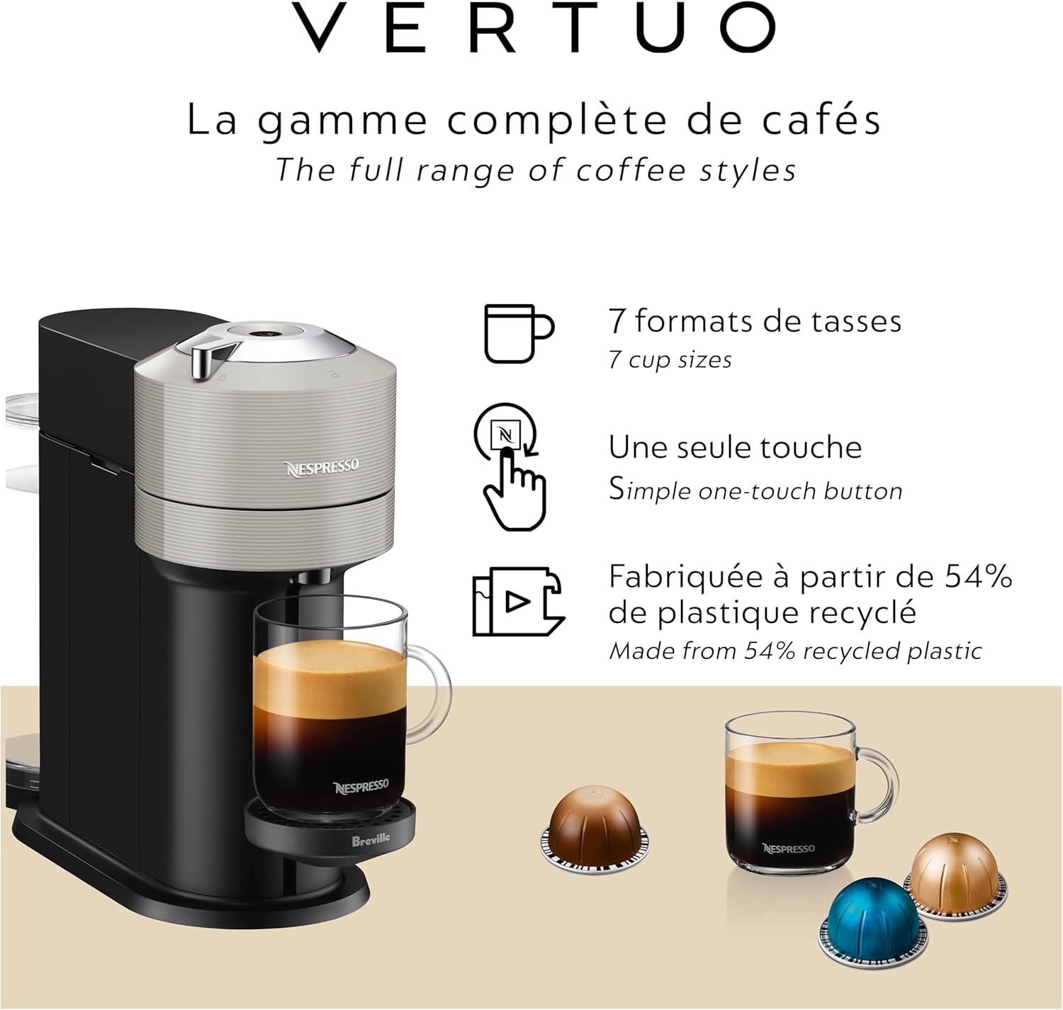 Nespresso Vertuo Next Coffee Espresso Machine by Breville - Design and Build Quality