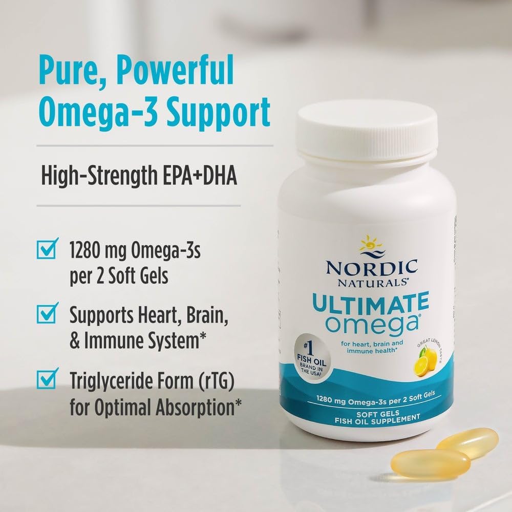 Nordic Naturals Ultimate Omega Fish Oil 180 Softgels - How It Compares