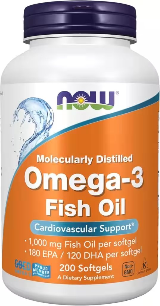 NOW Supplements Omega-3 Fish Oil 1000mg 200 Softgels Review: We Tested the Amazon Bestseller So You Don't Have To - Product Image