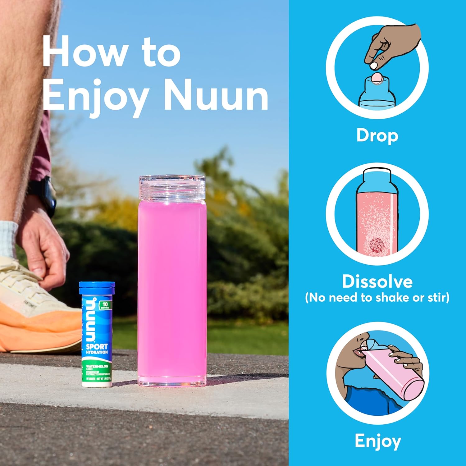 Nuun Sport Electrolyte Drink Tablets 4 Tube Variety Pack - How It Compares
