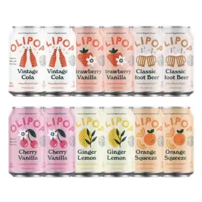 OLIPOP Prebiotic Soda Variety Pack 12oz 12 Pack Review: 8,000+ Reviews Can't Be Wrong — Or Can They? - Product Image