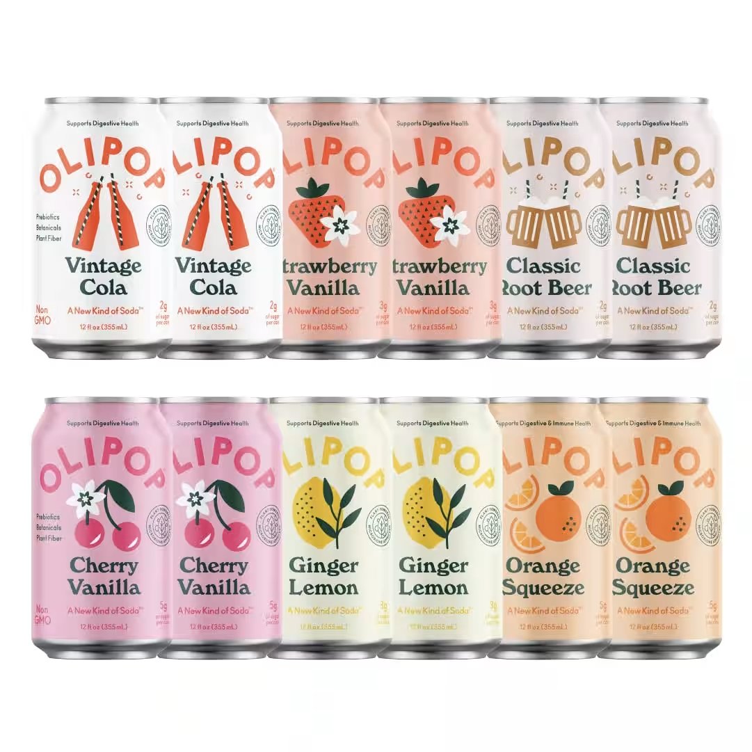 OLIPOP Prebiotic Soda Variety Pack 12oz 12 Pack Review