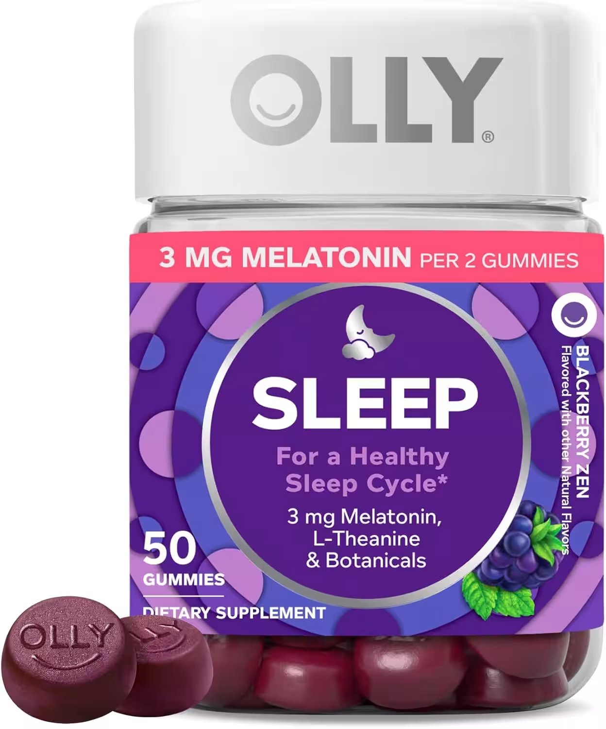Olly Sleep Gummies Blackberry Zen 50 Count Review