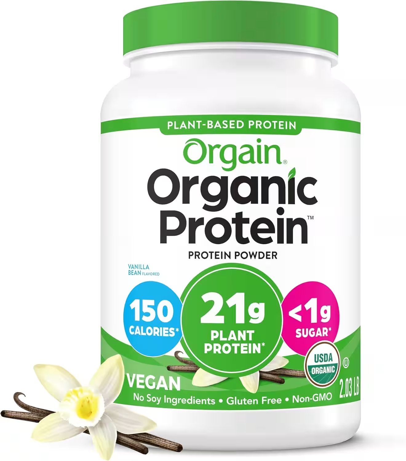 Orgain Organic Plant Based Protein Powder Vanilla 2.03lb Review