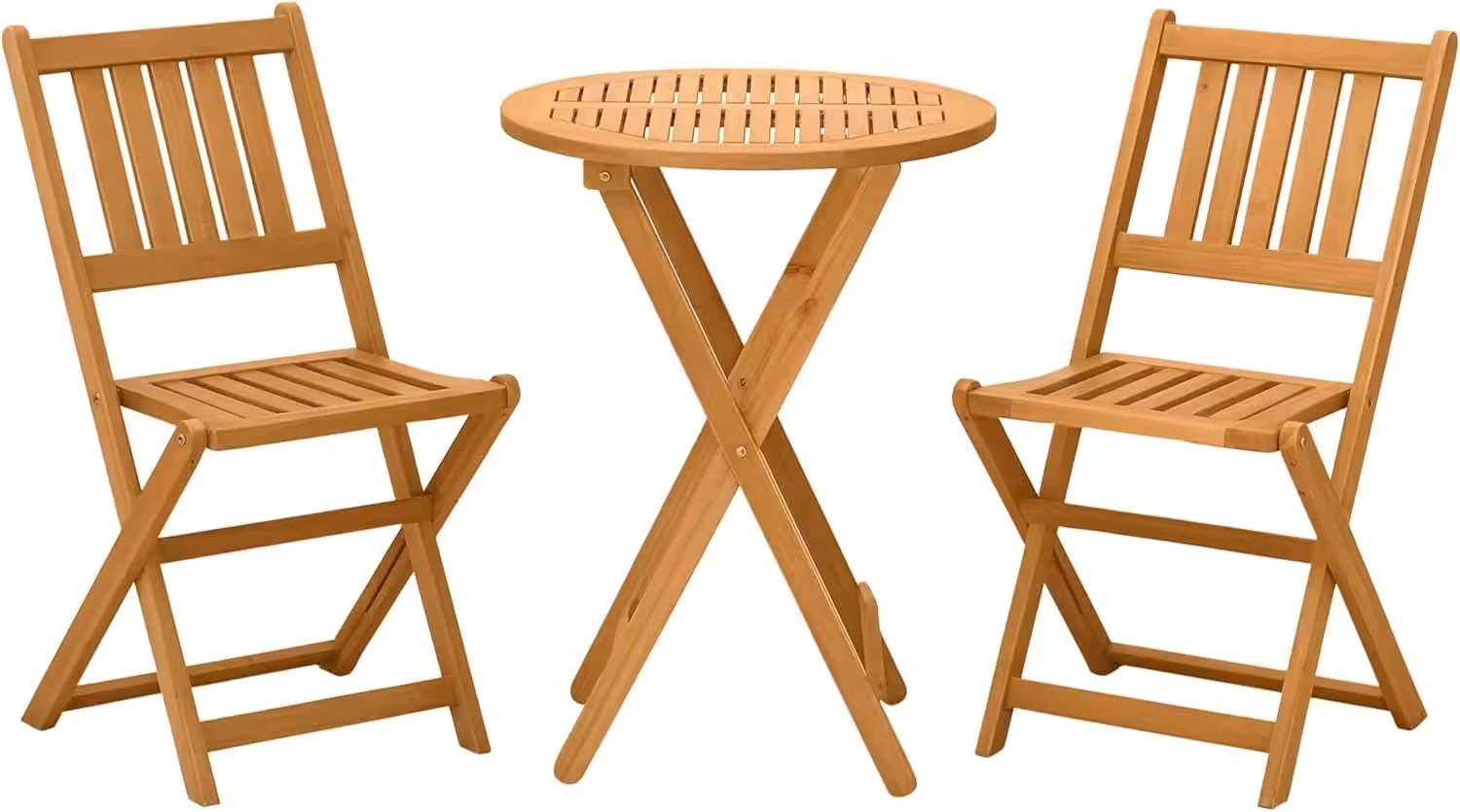 Outsunny 3 Piece Patio Bistro Set Folding Chairs Table Review