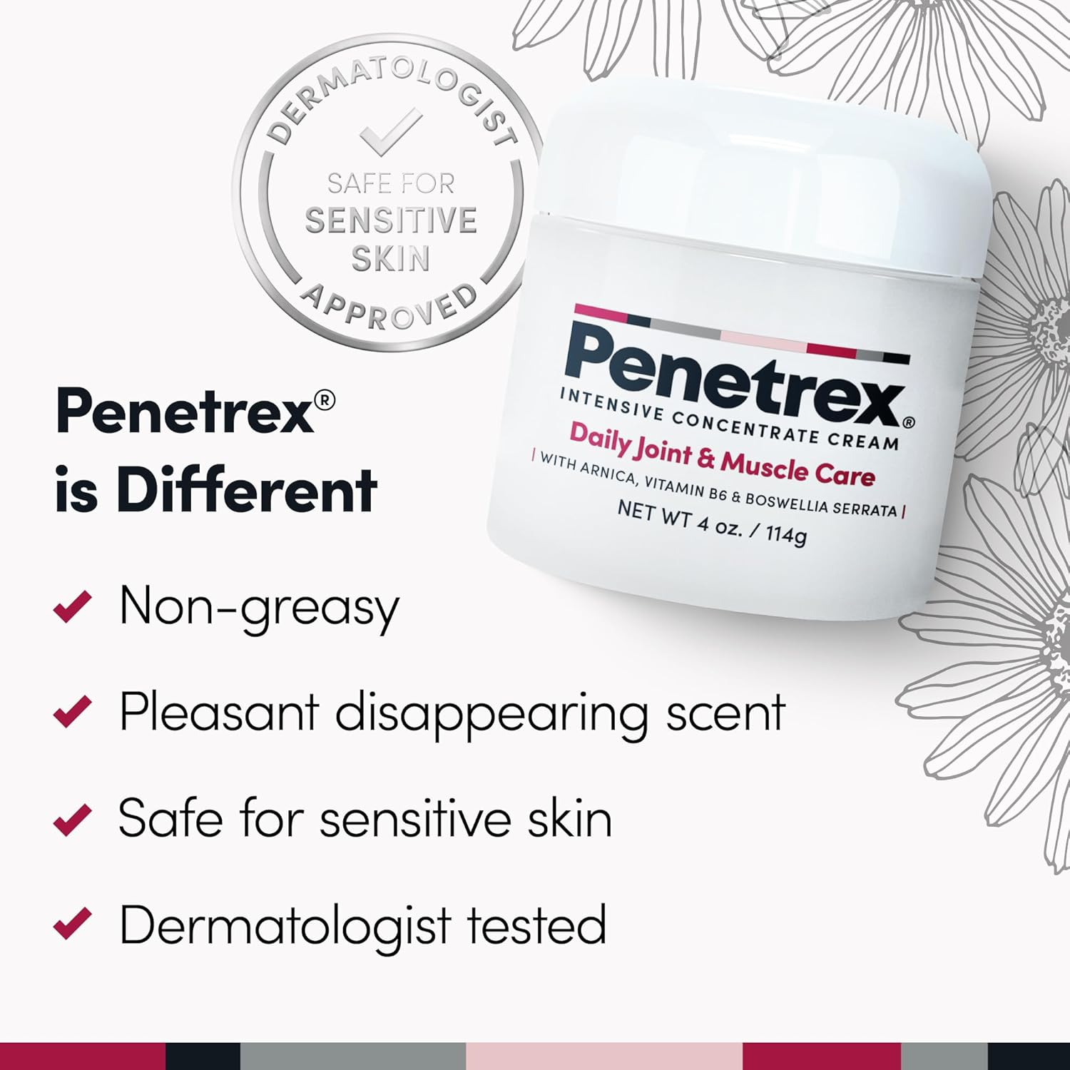 Penetrex Joint & Muscle Pain Relief Cream 4oz - Design and Build Quality